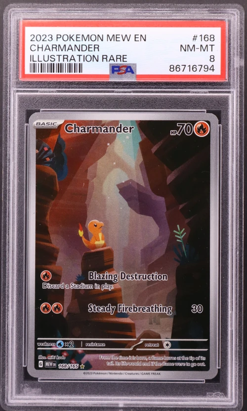 2023 Pokemon Mew En-151 #168 Charmander Illustration Rare