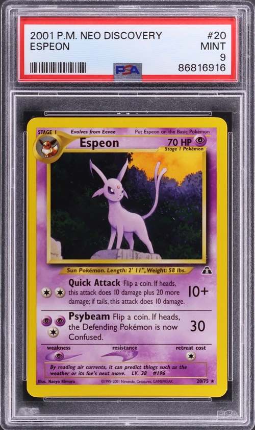 2001 Pokemon Neo Discovery #20 Espeon