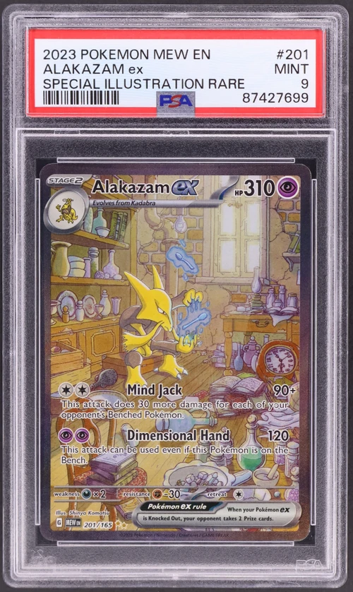 2023 Pokemon Mew En-151 #201 Alakazam Ex Special Illustration Rare