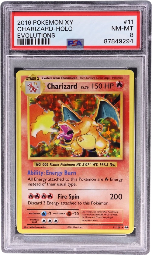 2016 Pokemon Xy Evolutions #11 Charizard-Holo
