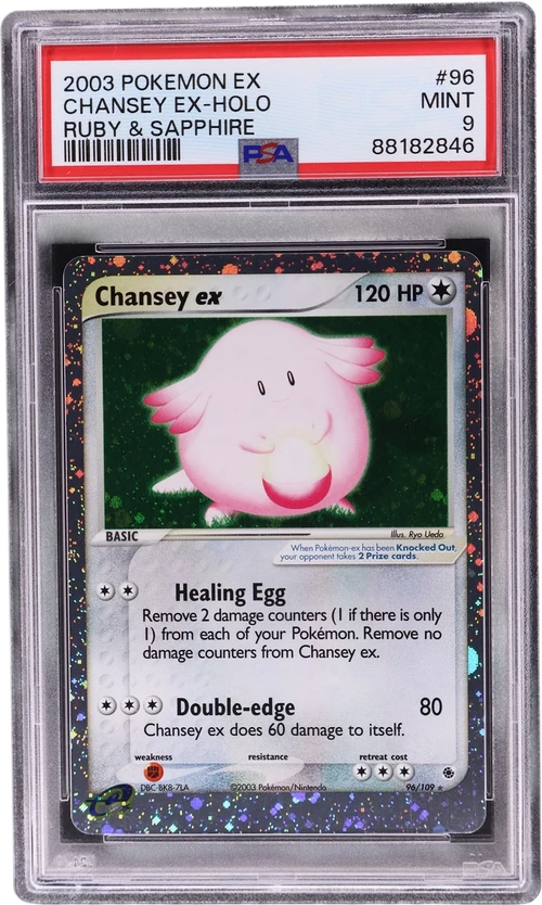 2003 Pokemon Ex Ruby & Sapphire #96 Chansey Ex-Holo