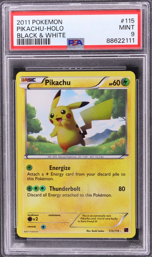 2011 Pokemon Black & White #115 Pikachu-Holo