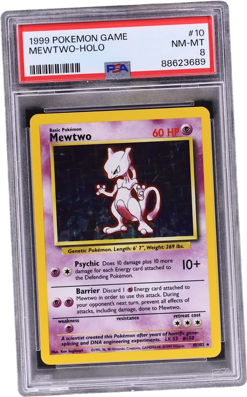 1999 Pokemon Game #10 Mewtwo-Holo