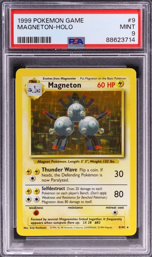 1999 Pokemon Game #9 Magneton-Holo