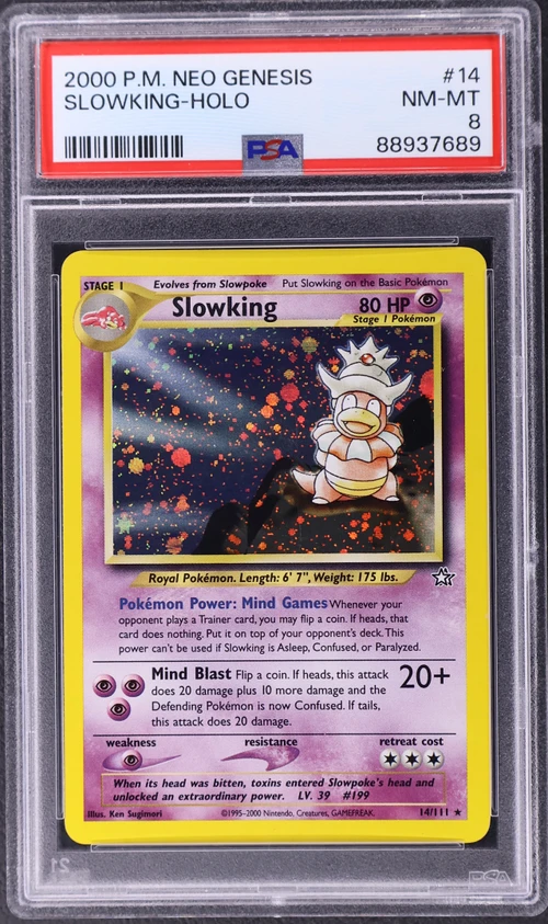 2000 Pokemon Neo Genesis #14 Slowking-Holo
