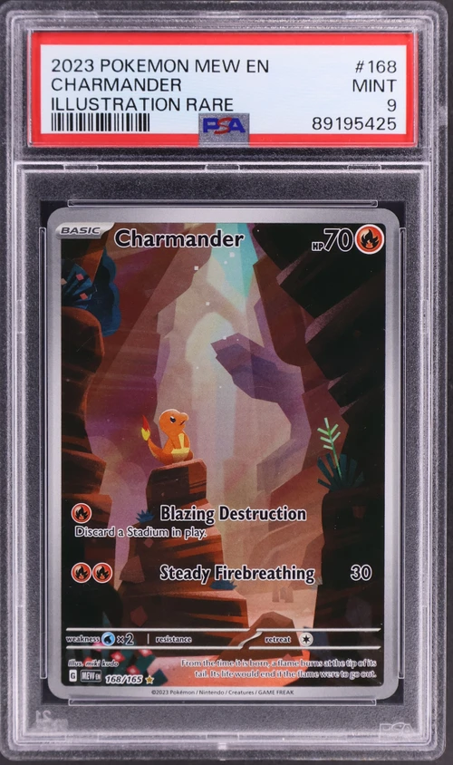 2023 Pokemon Mew En-151 #168 Charmander Illustration Rare