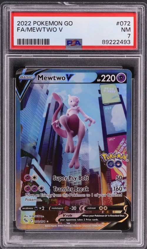 2022 Pokemon Go #072 Full Art / Mewtwo V