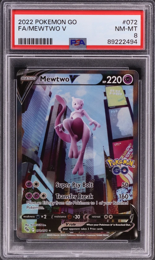 2022 Pokemon Go #072 Full Art / Mewtwo V