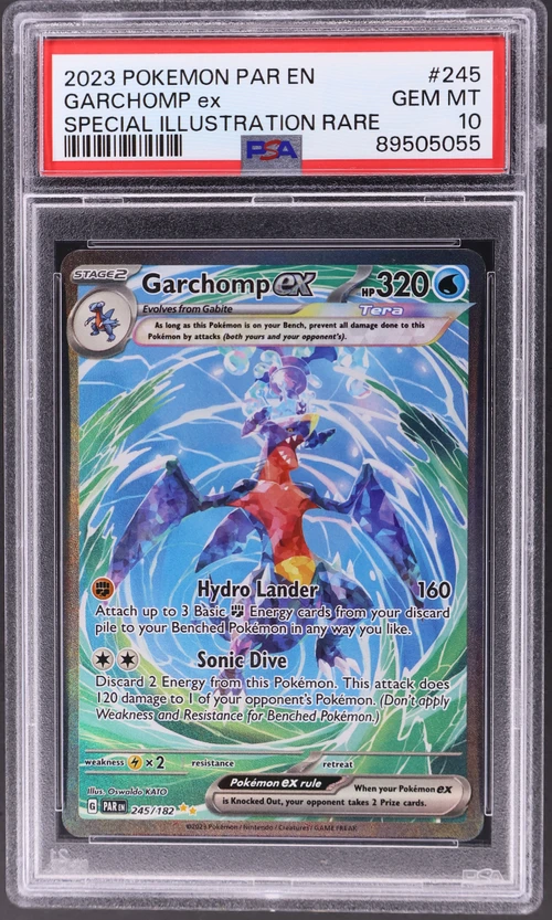 2023 Pokemon Par En-Paradox Rift #245 Garchomp Ex Special Illustration Rare (PSA 10)