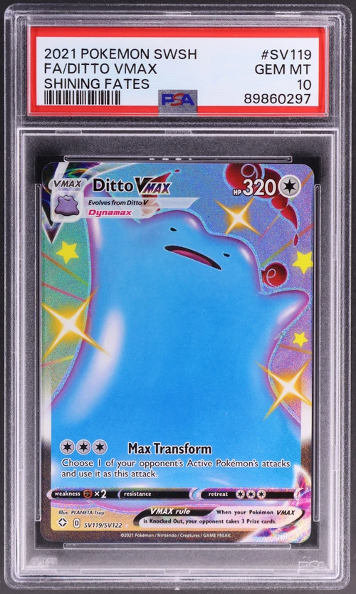 2021 Pokemon Sword & Shield Shining Fates #SV119 Full Art / Ditto Vmax
