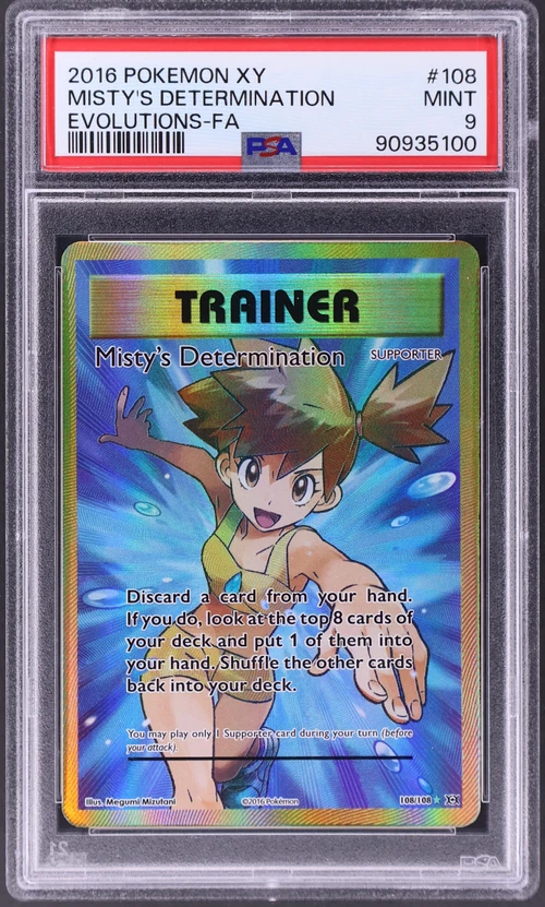 2016 Pokemon Xy Evolutions #108 Full Art / Misty's Determination