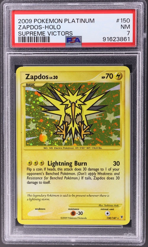 2009 Pokemon Platinum Supreme Victors #150 Zapdos-Holo