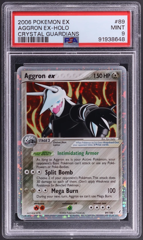 2006 Pokemon Ex Crystal Guardians #89 Aggron Ex-Holo