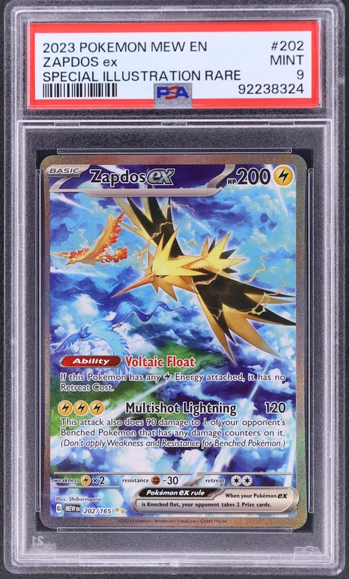 2023 Pokemon Mew En-151 #202 Zapdos Ex Special Illustration Rare