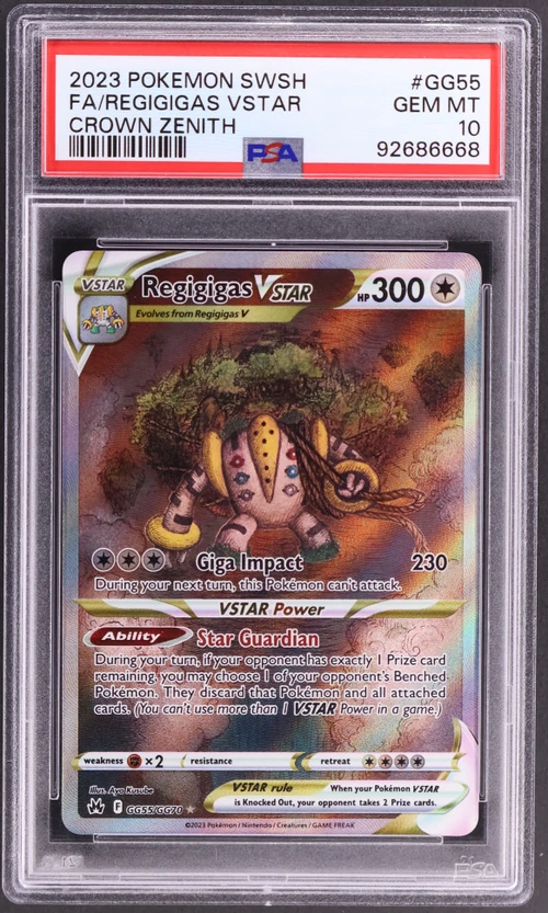 2023 Pokemon Sword and Shield Crown Zenith #GG55 Full Art / Regigigas Vstar