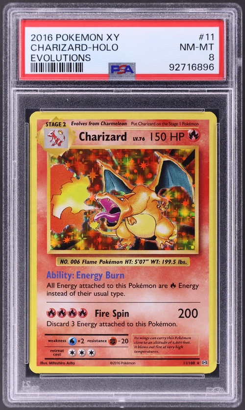 2016 Pokemon Xy Evolutions #11 Charizard-Holo