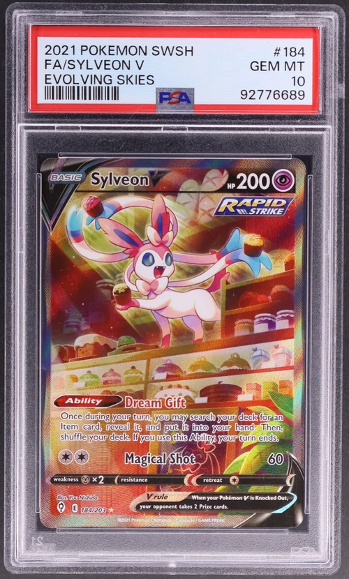 2021 Pokemon Sword & Shield Evolving Skies #184 Full Art / Sylveon V