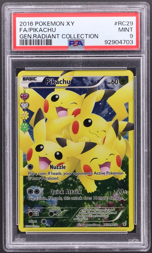 2016 Pokemon Xy Generations Radiant Collection #RC29 Full Art / Pikachu
