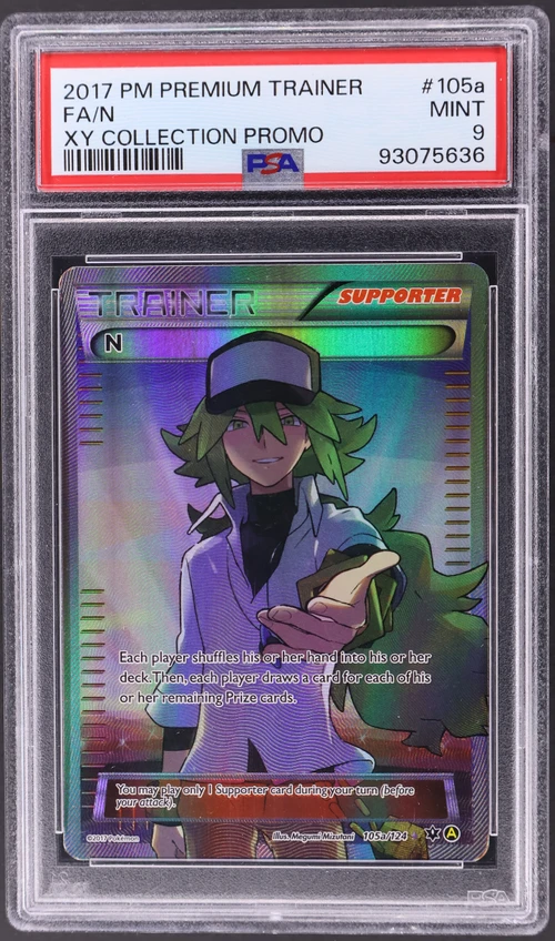 2017 Pokemon Premium Trainer Xy Collection Promo #105a Full Art / N