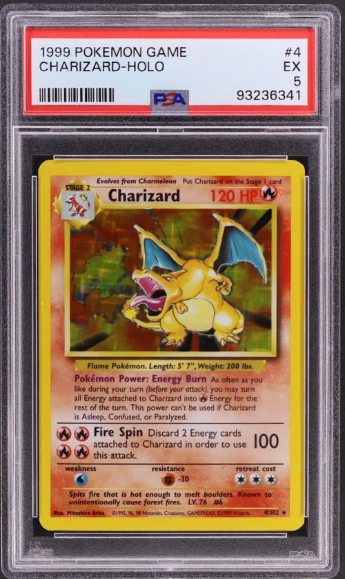 1999 Pokemon Game #4 Charizard-Holo