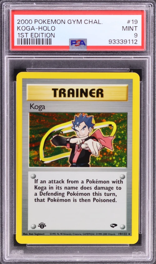 2000 Pokemon Gym Challenge #19 Koga-Holo 1st Edition