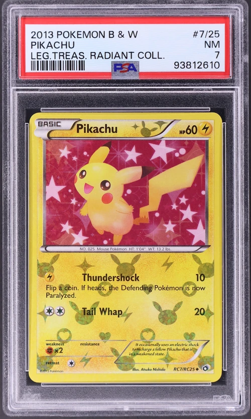 2013 Pokemon Black & White Legendary Treasures Radiant Collection #RC7 Pikachu