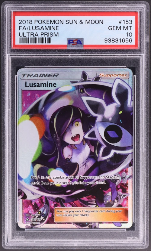2018 Pokemon Sun & Moon Ultra Prism #153 Full Art / Lusamine