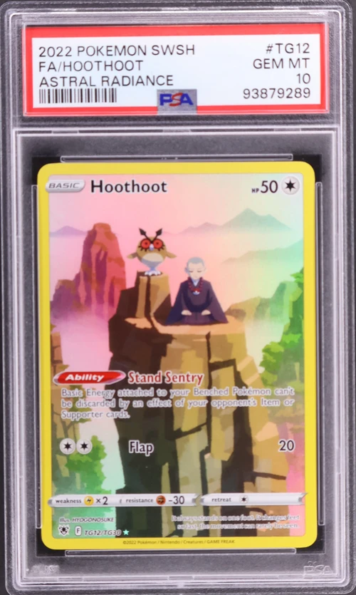 2022 Pokemon Sword & Shield Astral Radiance #TG12 Full Art / Hoothoot