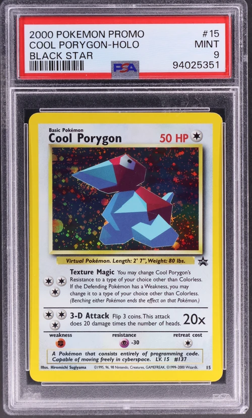 2000 Pokemon Promo Black Star #15 Cool Porygon-Holo