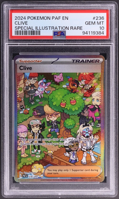 2024 Pokemon Paf En-Paldean Fates #236 Clive Special Illustration Rare