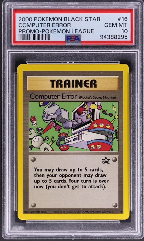 2000 Pokemon Promo Black Star #16 Computer Error Pokemon League