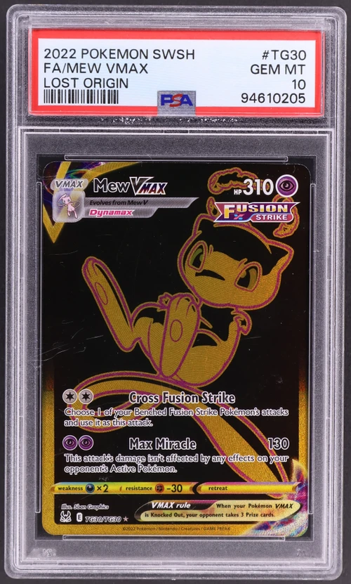 2022 Pokemon Sword & Shield Lost Origin #TG30 Full Art / Mew Vmax