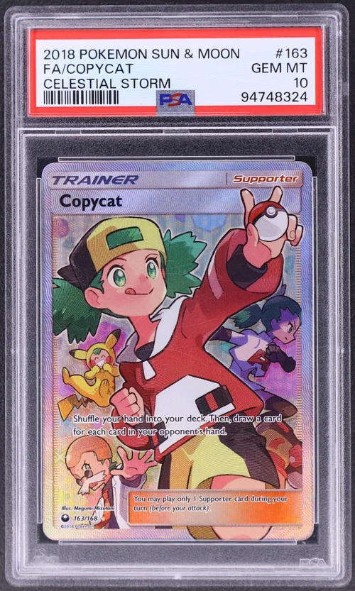 2018 Pokemon Sun & Moon Celestial Storm #163 Full Art / Copycat