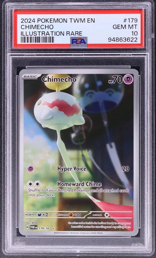 2024 Pokemon Twm En-Twilight Masquerade #179 Chimecho Illustration Rare