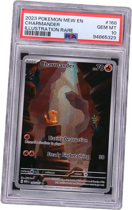 2023 Pokemon Mew En-151 #168 Charmander Illustration Rare