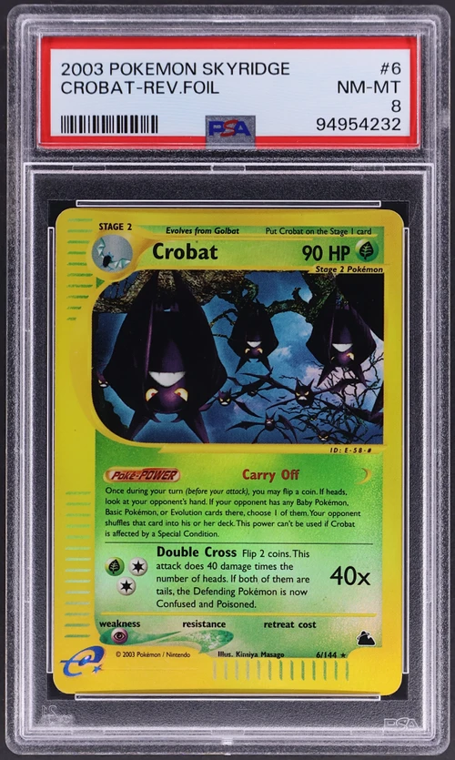 2003 Pokemon Skyridge #6 Crobat-Reverse Foil