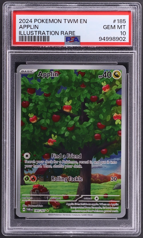 2024 Pokemon Twm En-Twilight Masquerade #185 Applin Illustration Rare