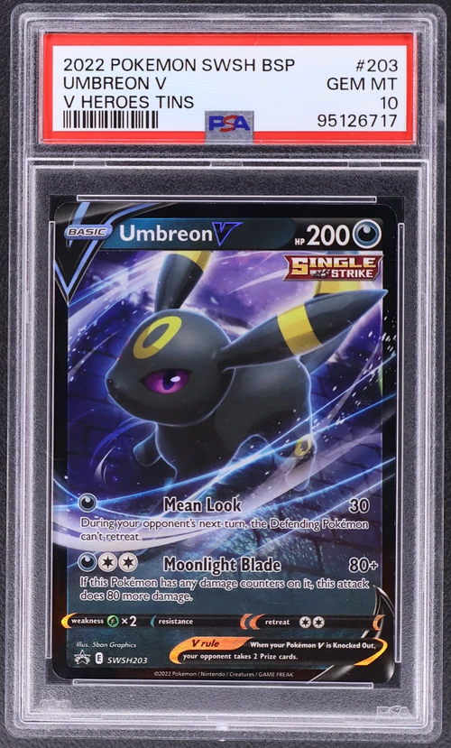 2022 Pokemon Swsh Black Star Promo #203 Umbreon V V Heroes Tins