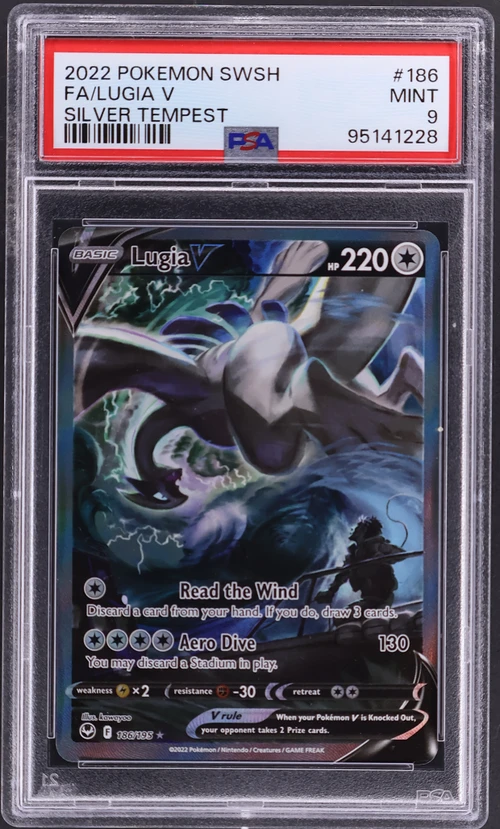 2022 Pokemon Sword & Shield Silver Tempest #186 Full Art / Lugia V