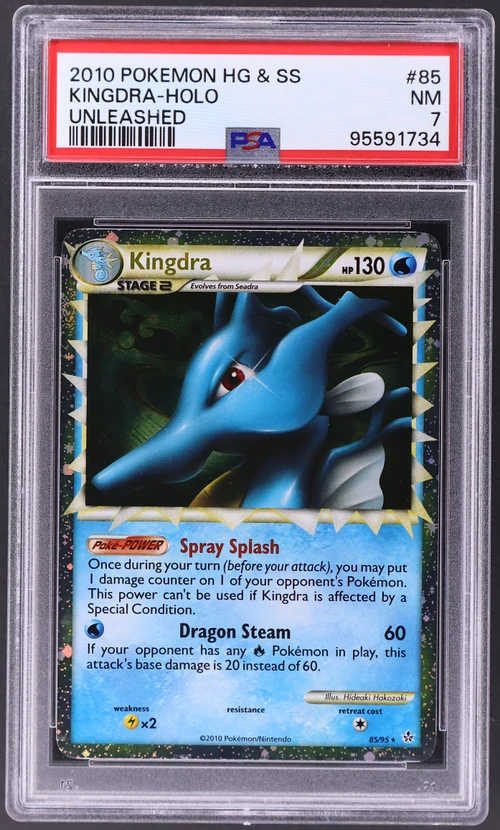2010 Pokemon Heartgold & Soulsilver Unleashed #85 Kingdra-Holo