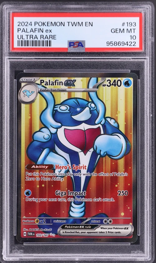 2024 Pokemon Twm En-Twilight Masquerade #193 Palafin Ex Ultra Rare