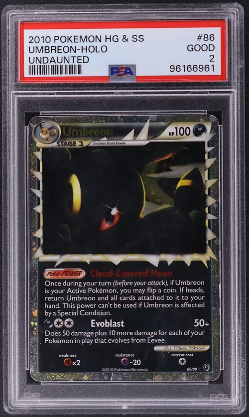 2010 Pokemon Heartgold & Soulsilver Undaunted #86 Umbreon-Holo
