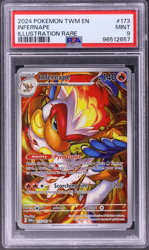 2024 Pokemon Twm En-Twilight Masquerade #173 Infernape Illustration Rare