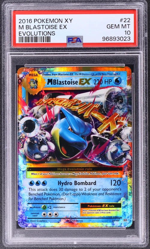 2016 Pokemon Xy Evolutions #22 M Blastoise Ex