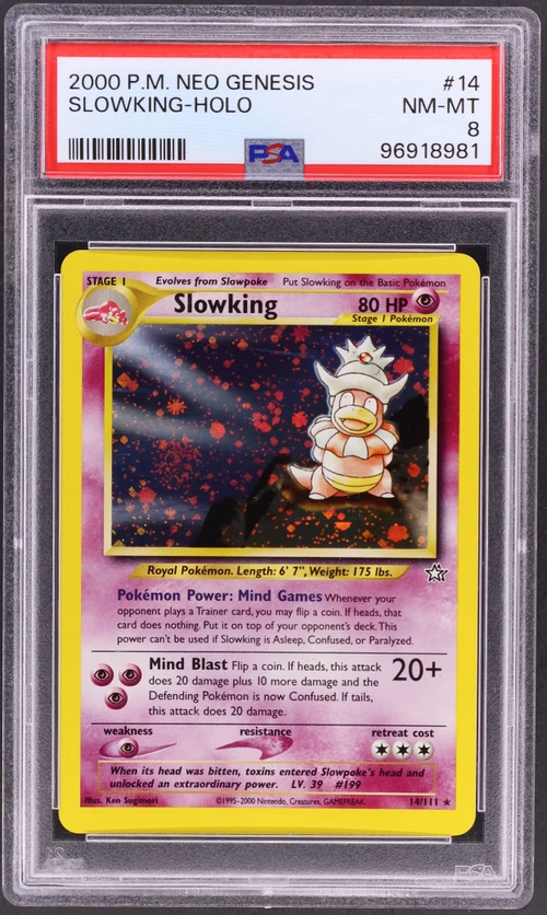 2000 Pokemon Neo Genesis #14 Slowking-Holo