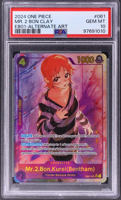 2024 One Piece Eb01-Extra Booster -Memorial Collection- #061 Mr. 2 Bon Clay Alternate Art