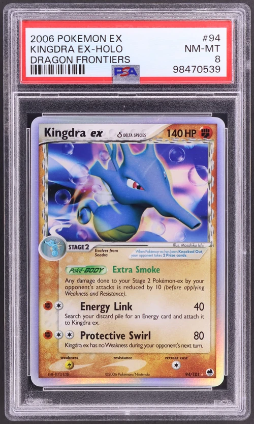 2006 Pokemon Ex Dragon Frontiers #94 Kingdra Ex-Holo
