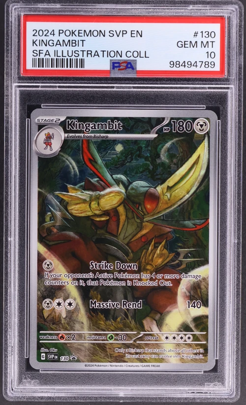 2024 Pokemon Svp En-Sv Black Star Promo #130 Kingambit Shrouded Fable Illustration Collection