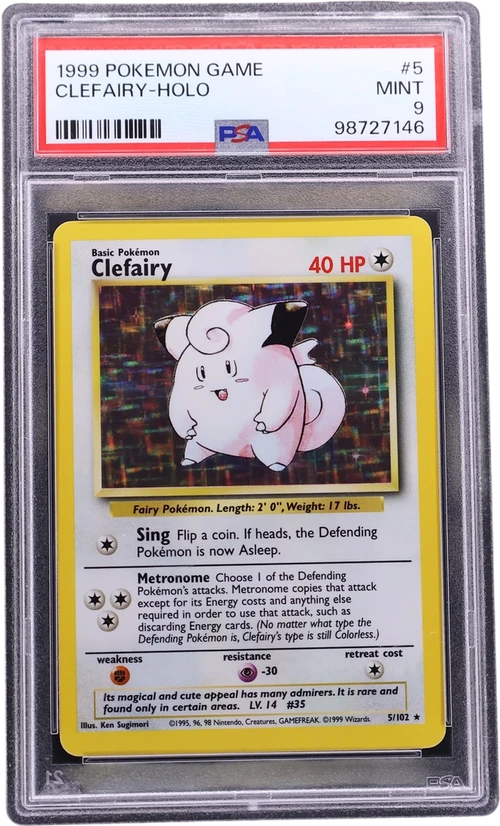 1999 Pokemon Game #5 Clefairy-Holo