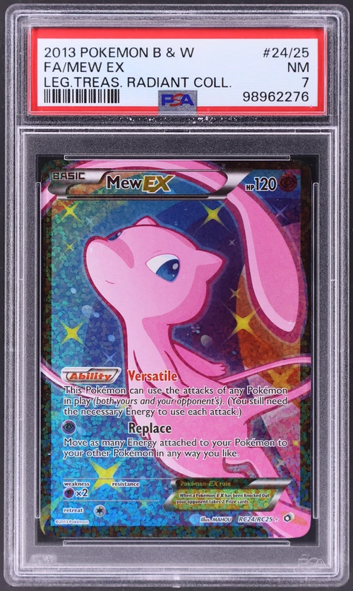 2013 Pokemon Black & White Legendary Treasures Radiant Collection #RC24 Full Art / Mew Ex